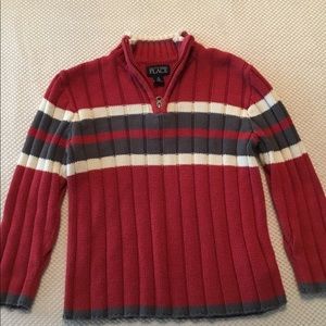 THE CHILDREN’S PLACE Red Striped Boys Sweater Sz S